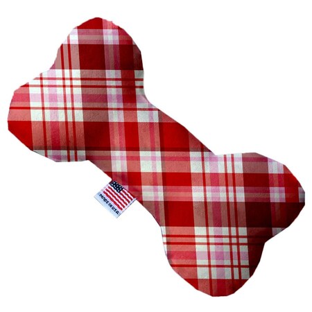 Mirage Pet Products Valentines Day Plaid 6 in. Bone Dog Toy 1361-TYBN6